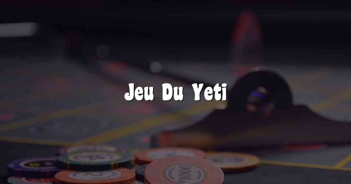 Jeu Du Yeti