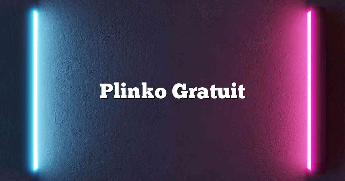 Plinko Gratuit