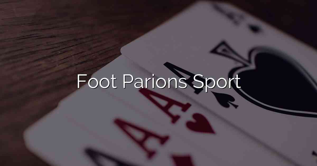 Foot Parions Sport